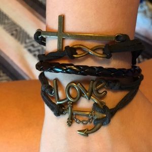 Rope Multi charm bracelet